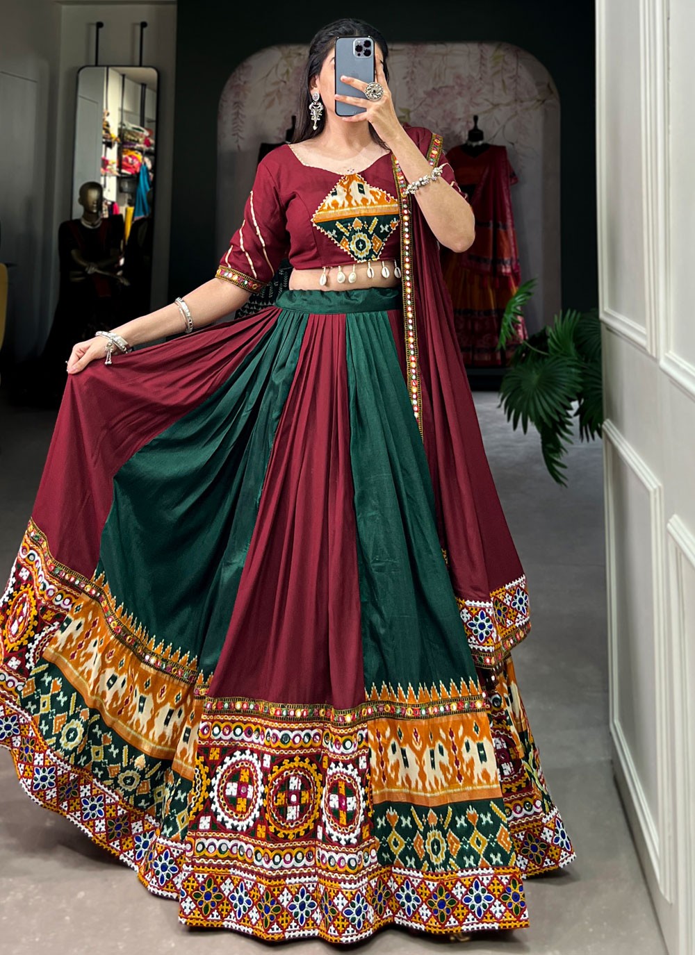 Lace Rayon Readymade Lehenga Choli - L2057