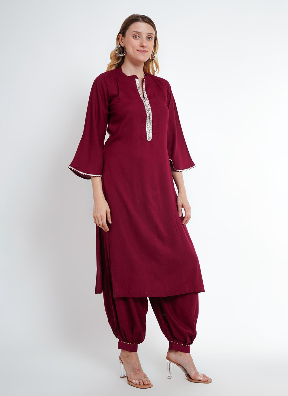 Rayon Pant Style Suit - T2968