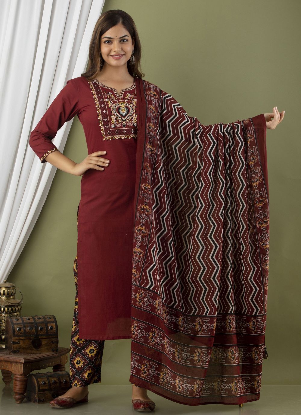 Cotton Salwar Suit - T1763