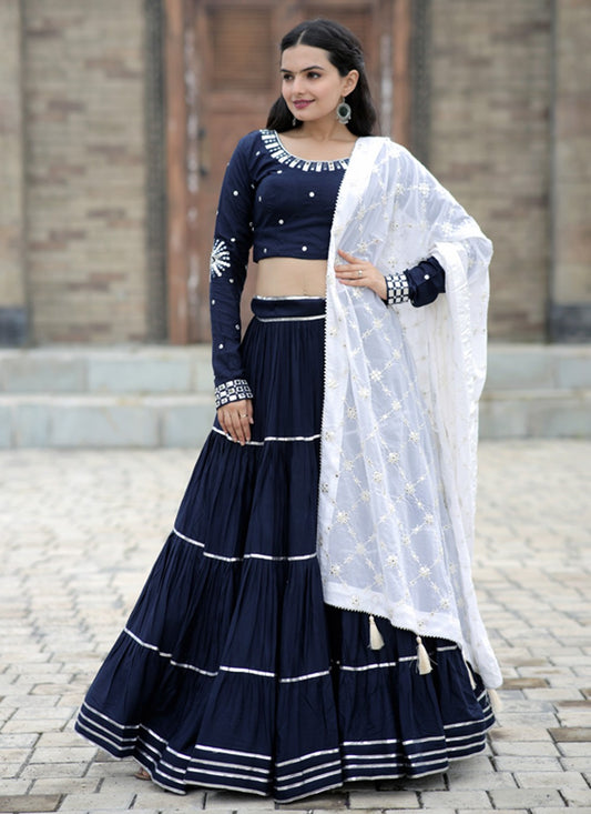 Gota Patti Rayon A - Line Lehenga - L1129