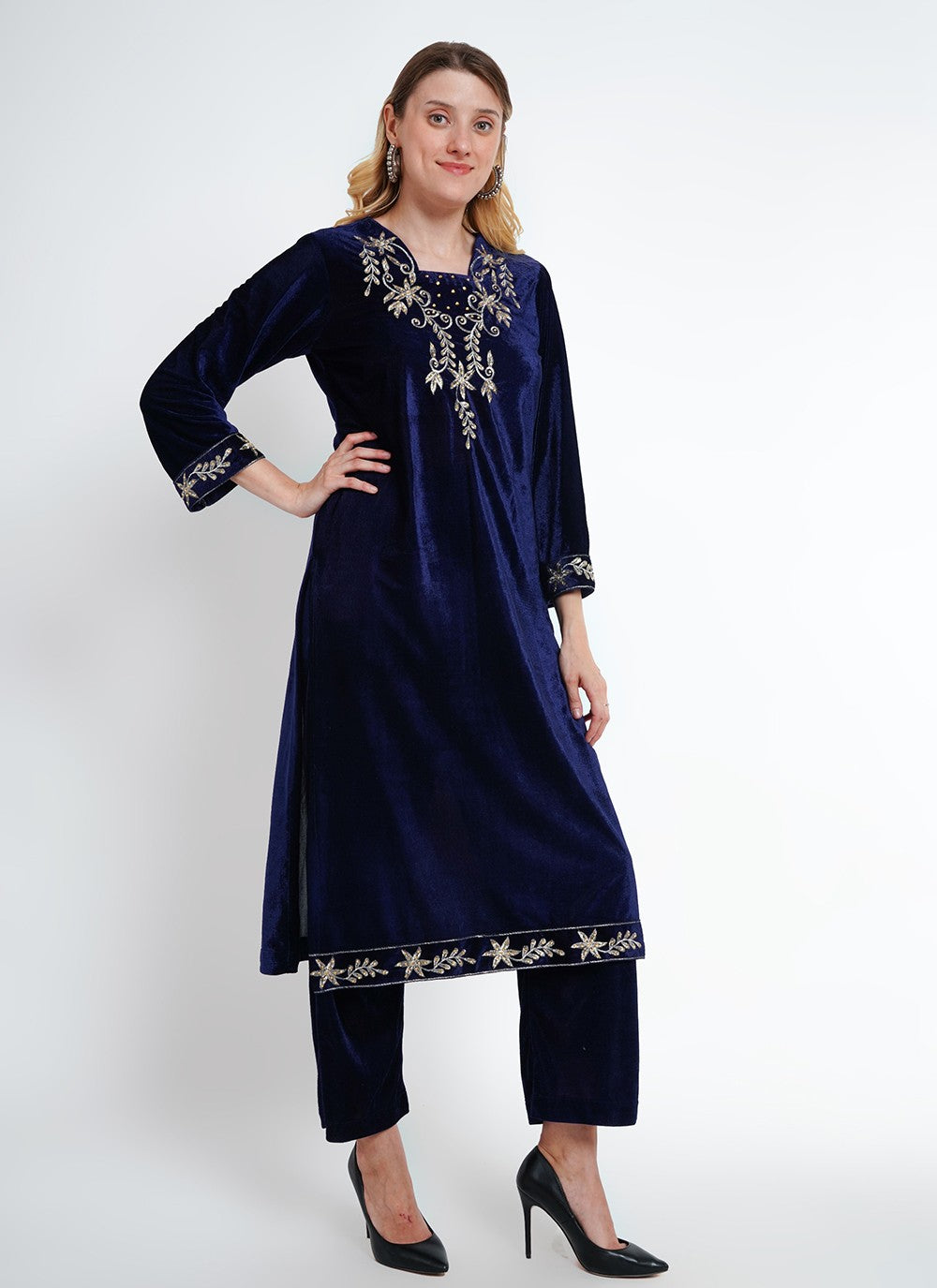 Rayon Pant Style Suit - T2968