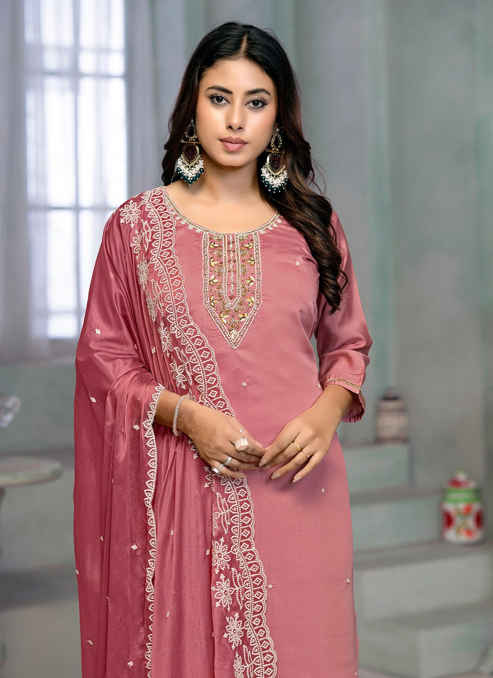 Cotton , Rayon Salwar Suit - T3074