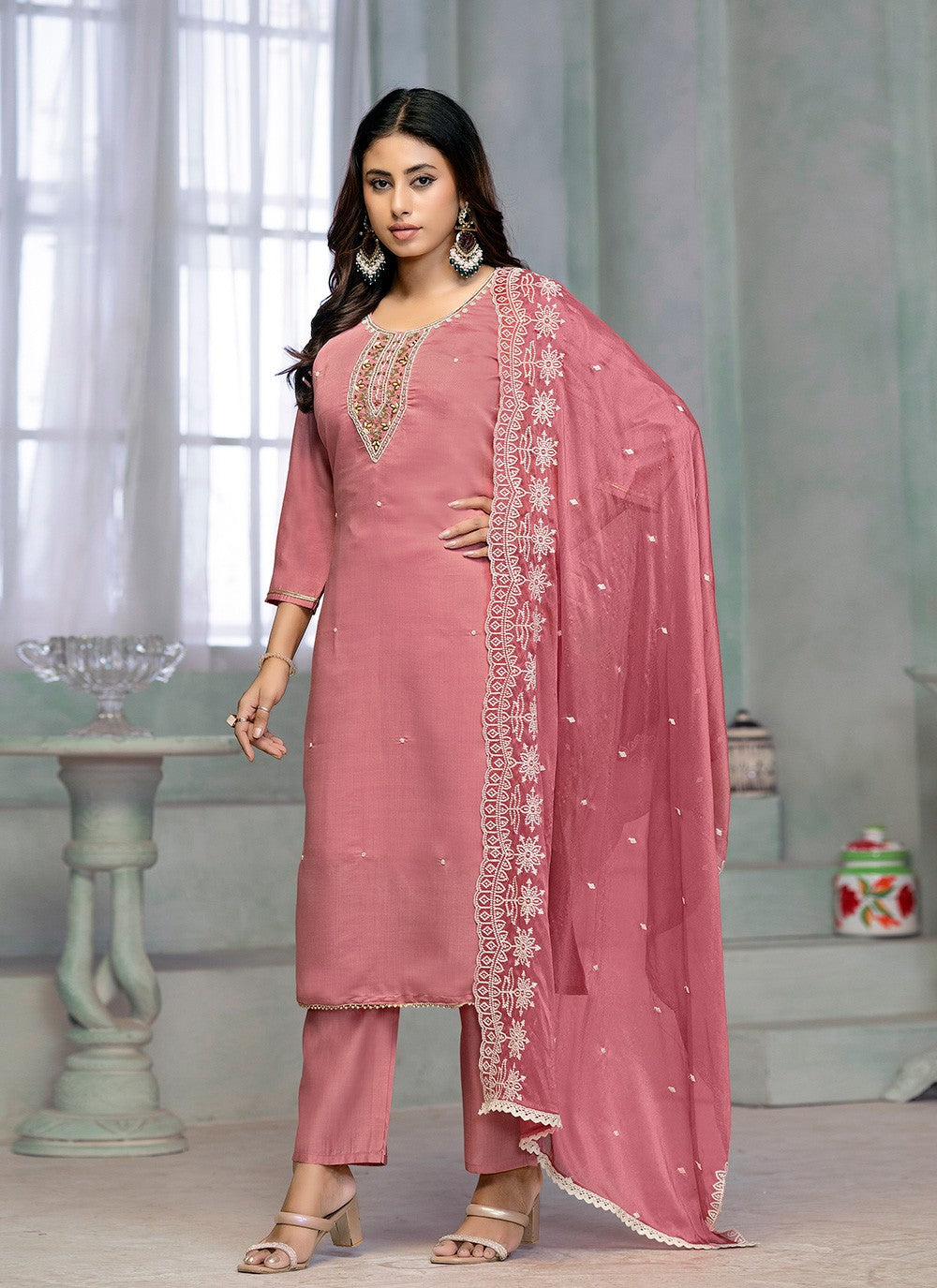 Cotton , Rayon Salwar Suit - T3074