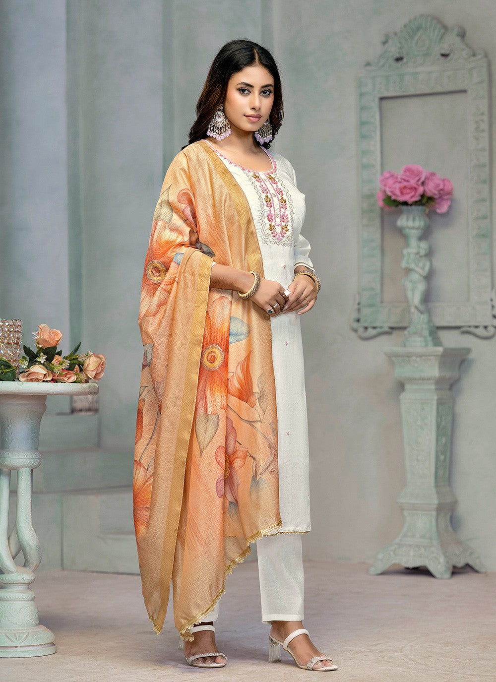 Cotton , Rayon Salwar Suit - T3074