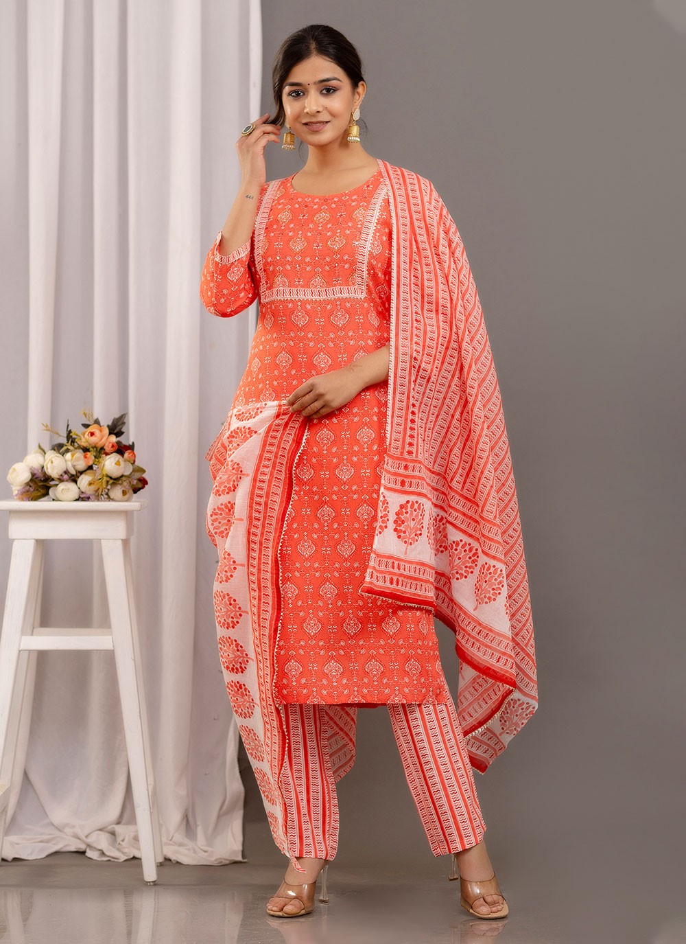 Cotton , Rayon Salwar Suit - T1881