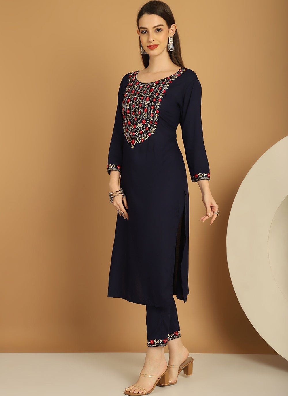 Chanderi Salwar Suit - T1781