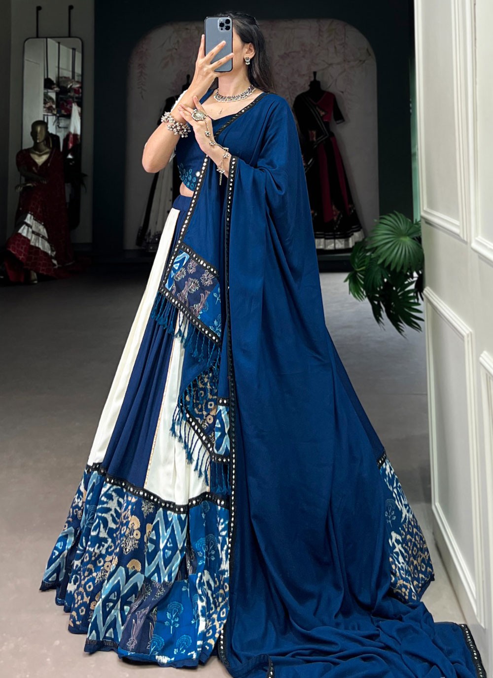 Lace Rayon Lehenga - L3164