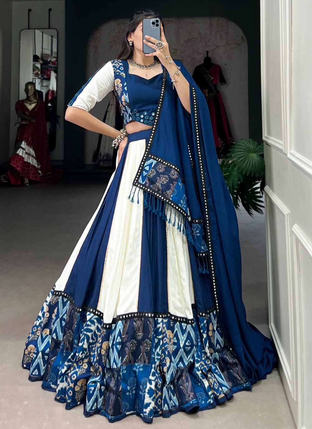 Lace Rayon Lehenga - L3164