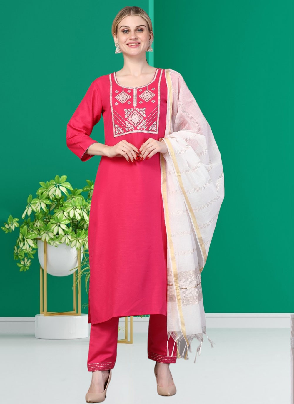 Rayon Salwar Suit - T2566