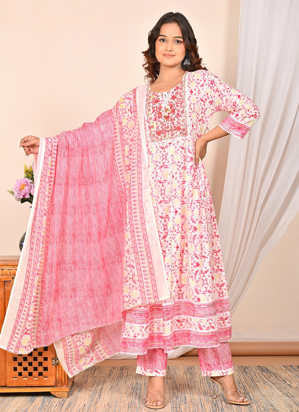 Cotton , Rayon Salwar Suit - T3638