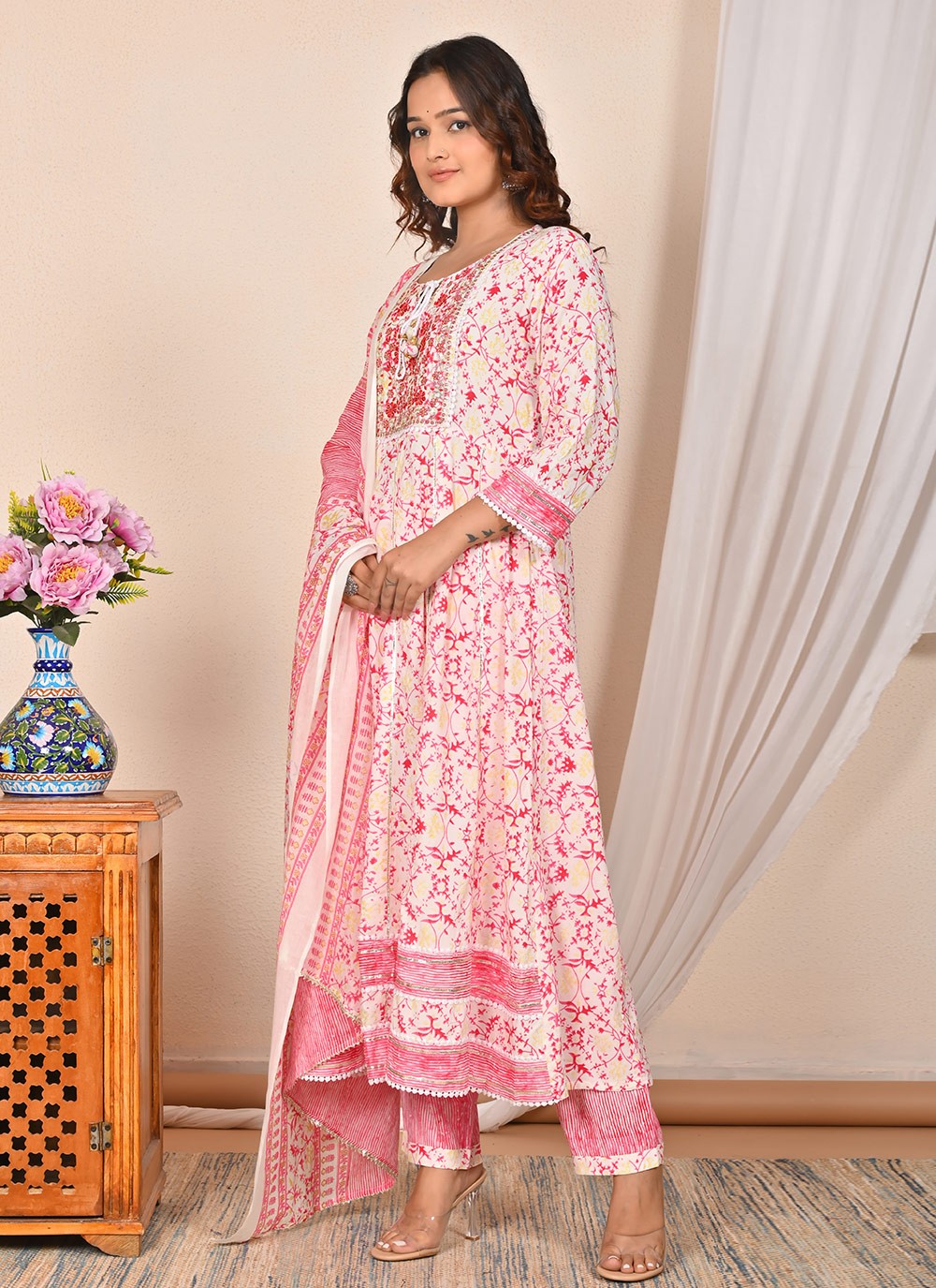 Cotton , Rayon Salwar Suit - T3638