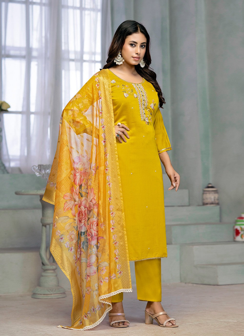 Cotton , Rayon Salwar Suit - T3074