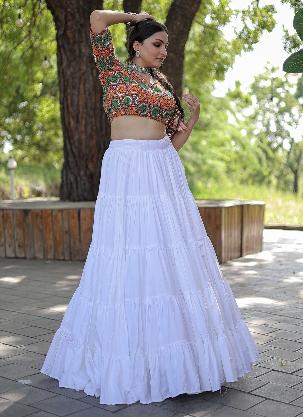 Plain Rayon A - Line Lehenga - L1153