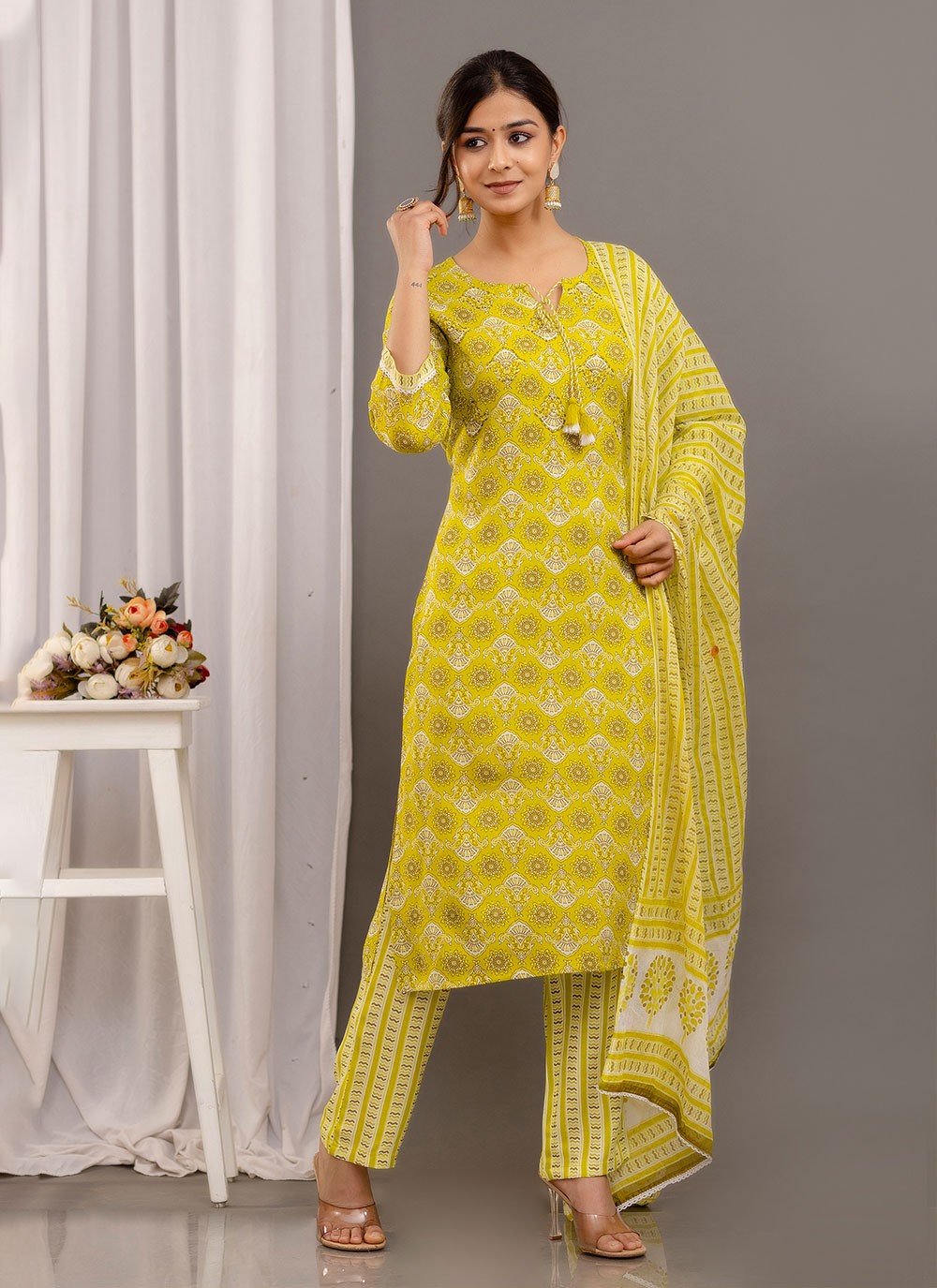 Cotton , Rayon Salwar Suit - T1881