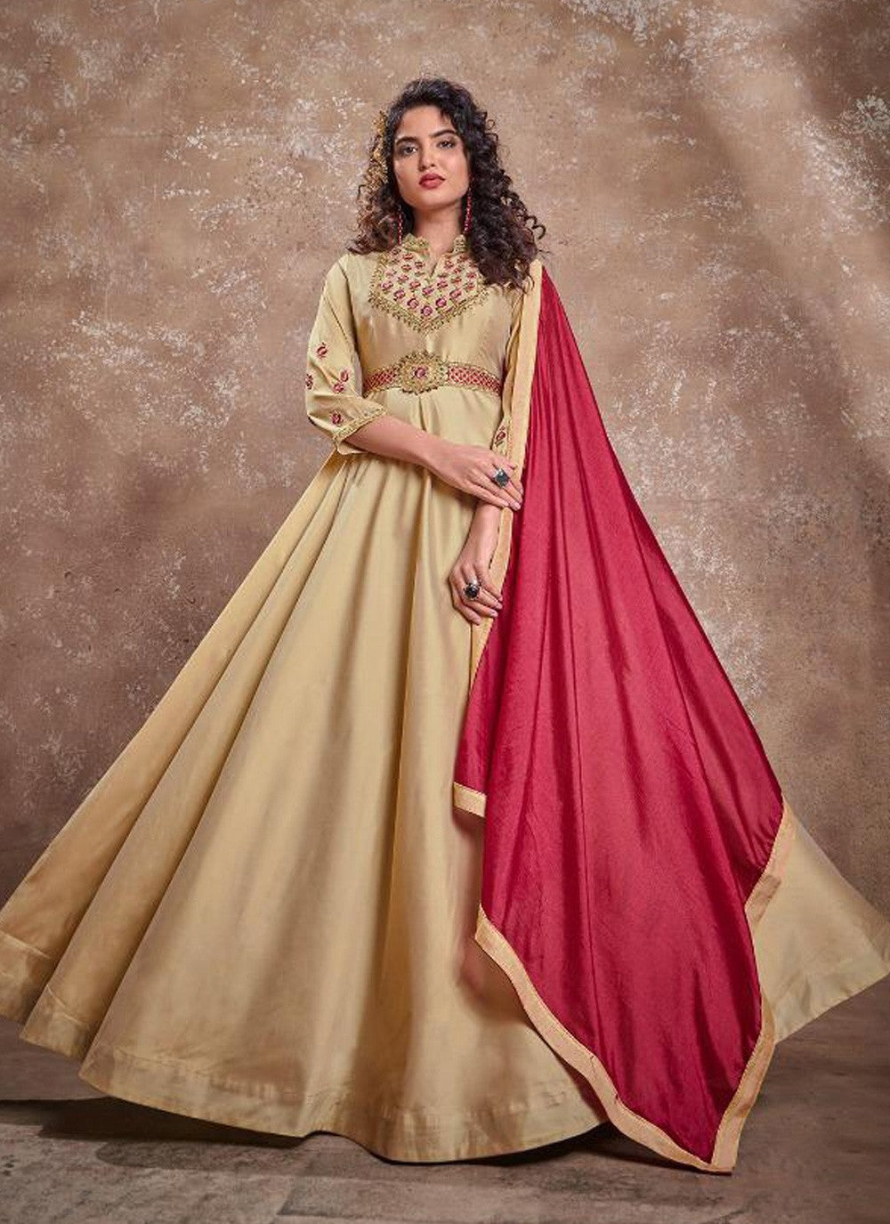 Silk Anarkali - T192