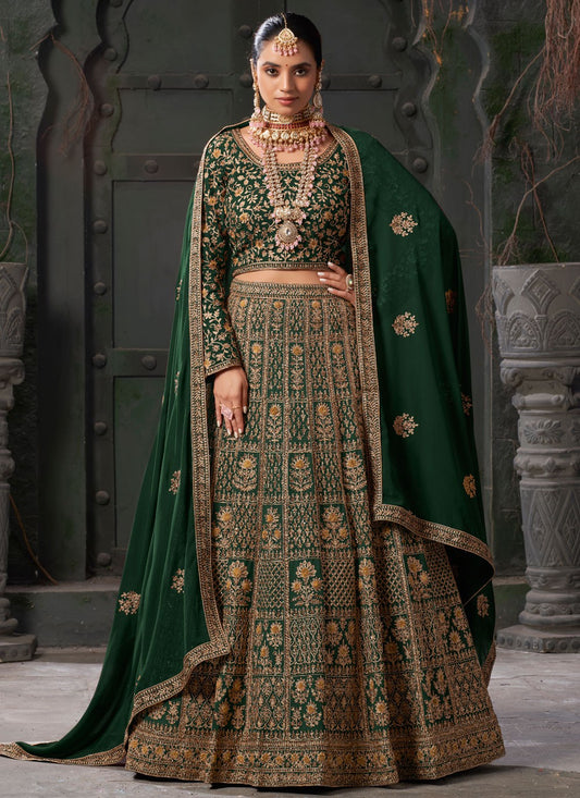 Cord Georgette Readymade Lehenga Choli - L2452