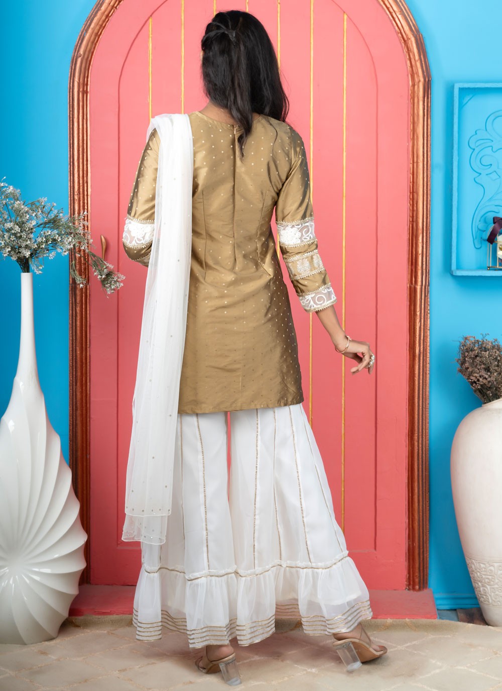 Handloom Silk Salwar Suit - T4132