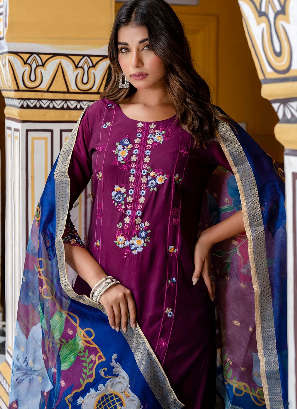 Rayon, Viscose Salwar Suit - T3959