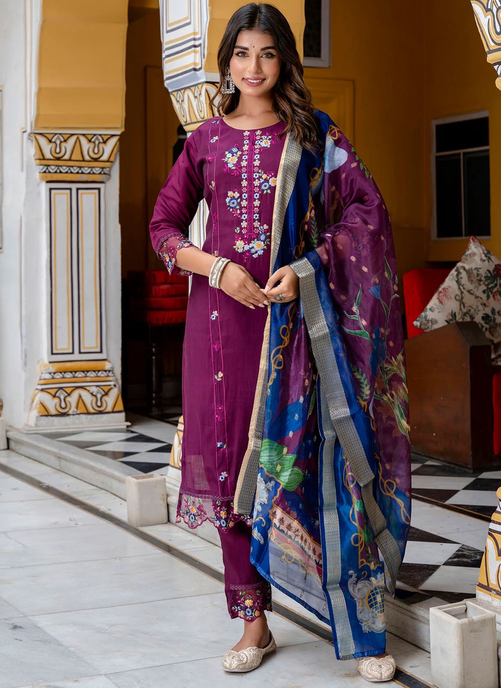 Rayon, Viscose Salwar Suit - T3959