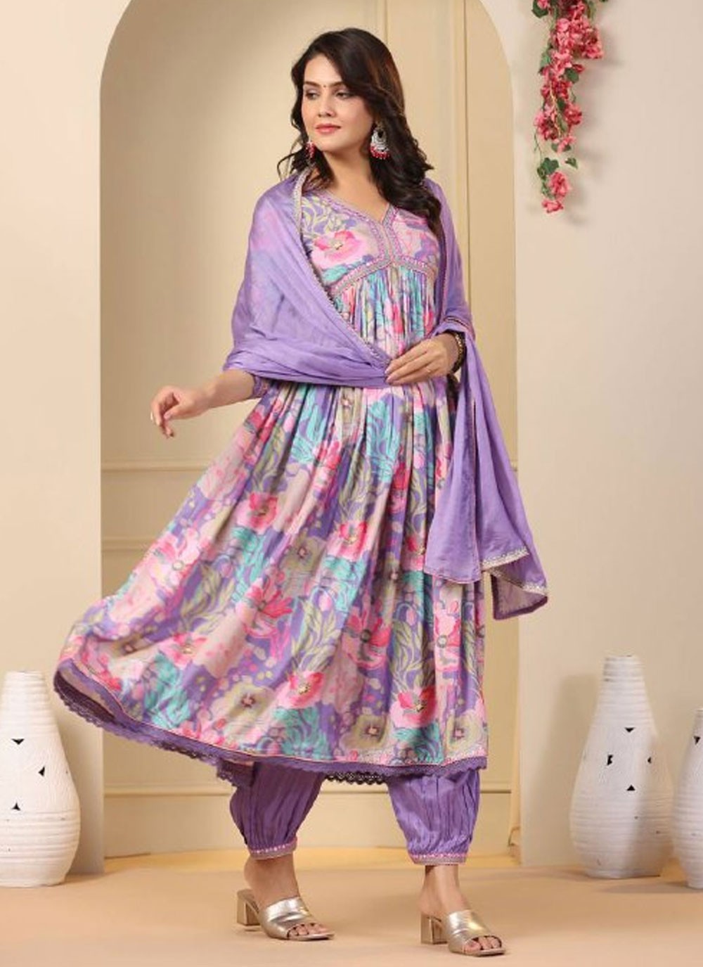 Muslin Salwar Suit - T3429