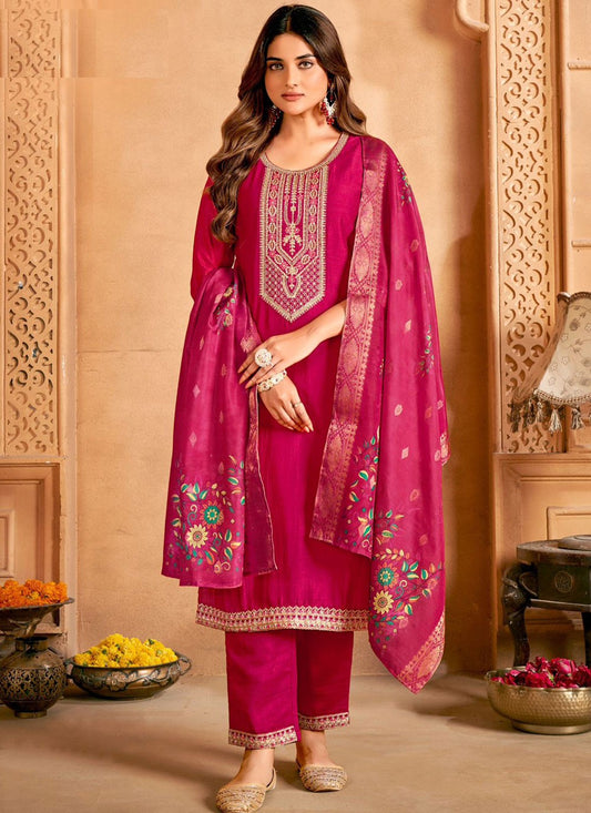 Vichitra Silk Salwar Suit - T3987