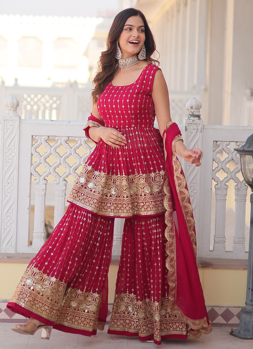 Faux Georgette Salwar Suit - T2144