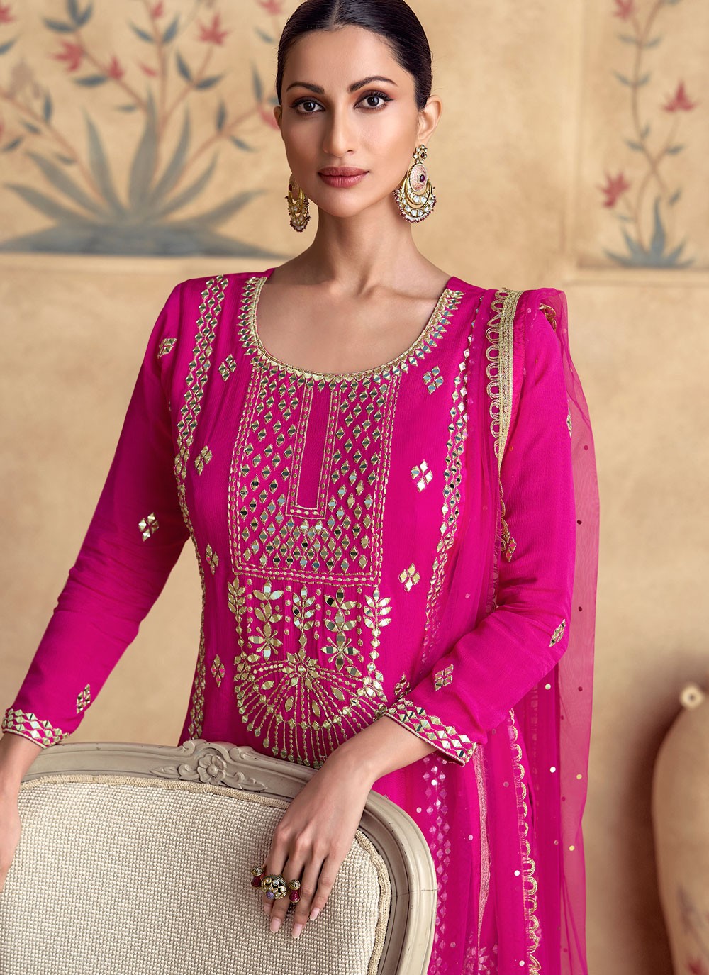 Chinon, Silk Salwar Suit - T3982