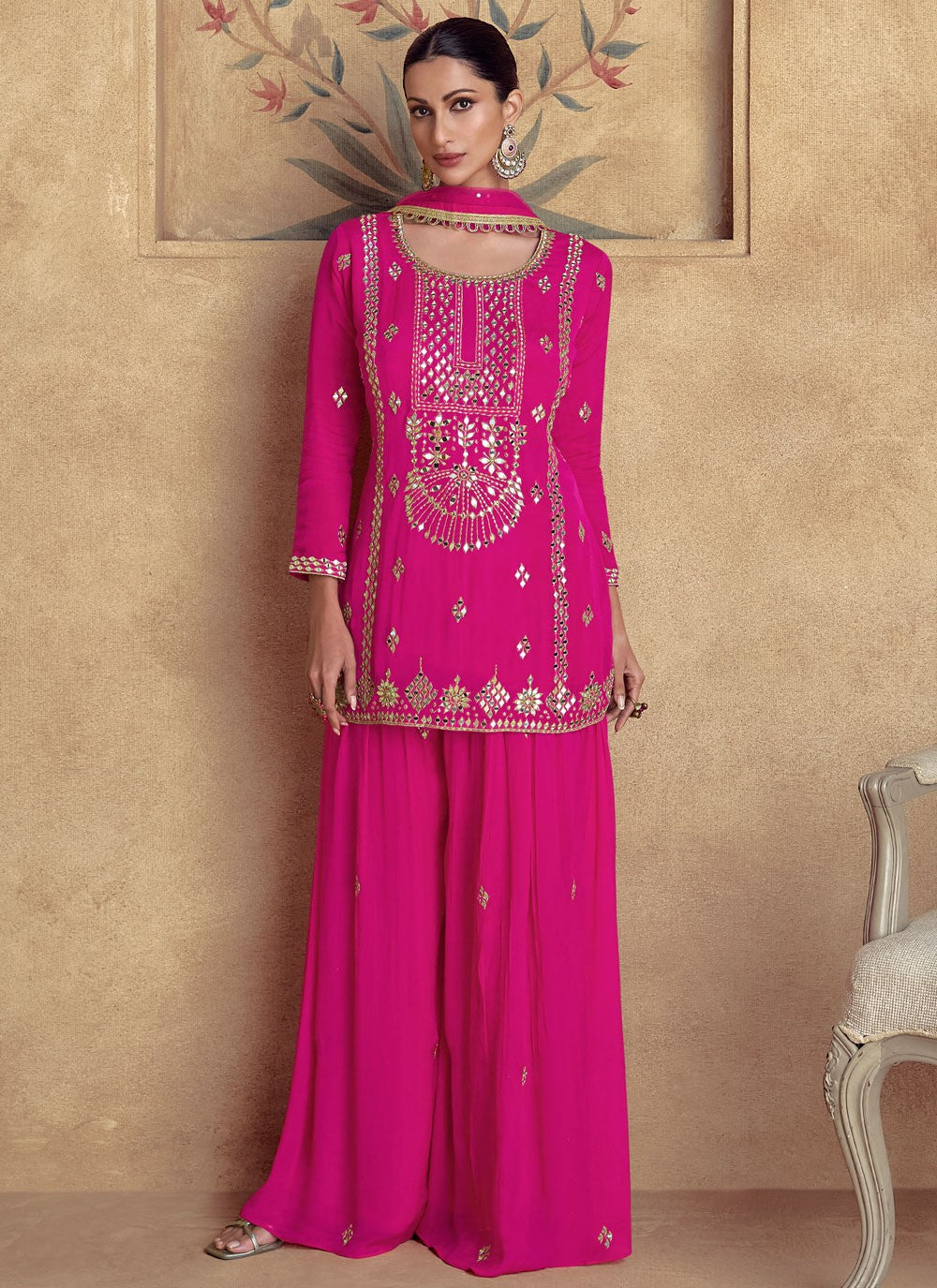 Chinon, Silk Salwar Suit - T3982