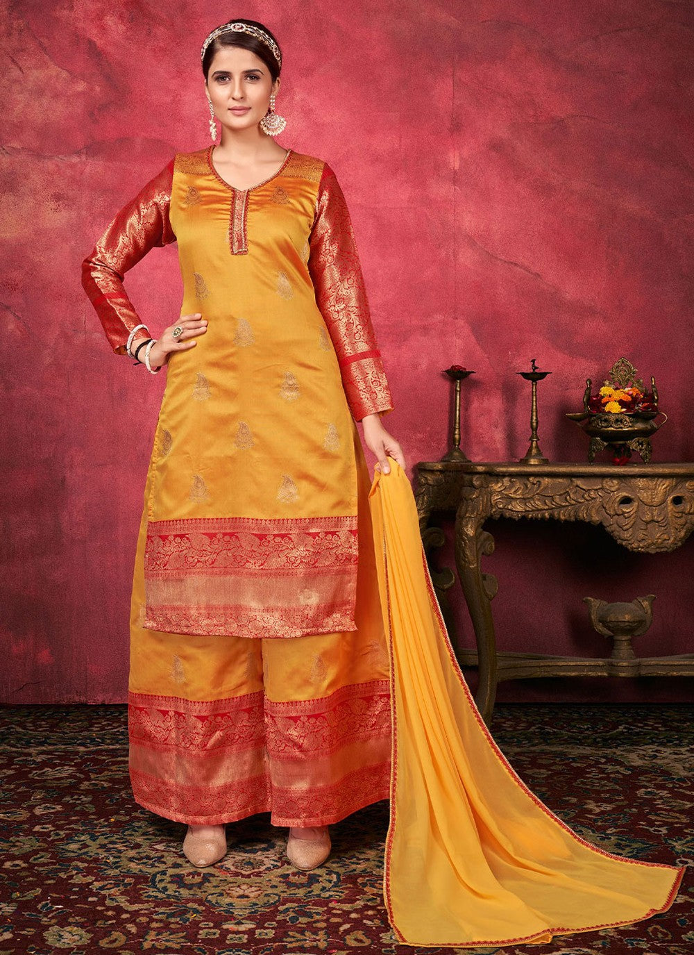 Art Silk Salwar Suit - T893