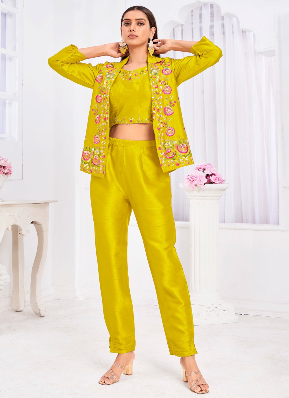 Tussar Silk Salwar Suit - T2721