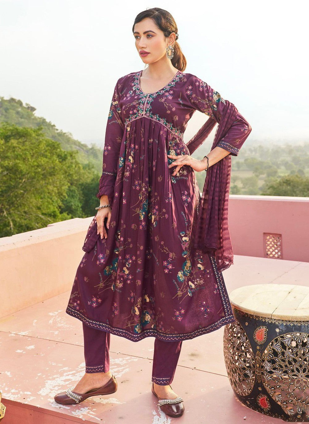 Rayon Salwar Suit - T1325