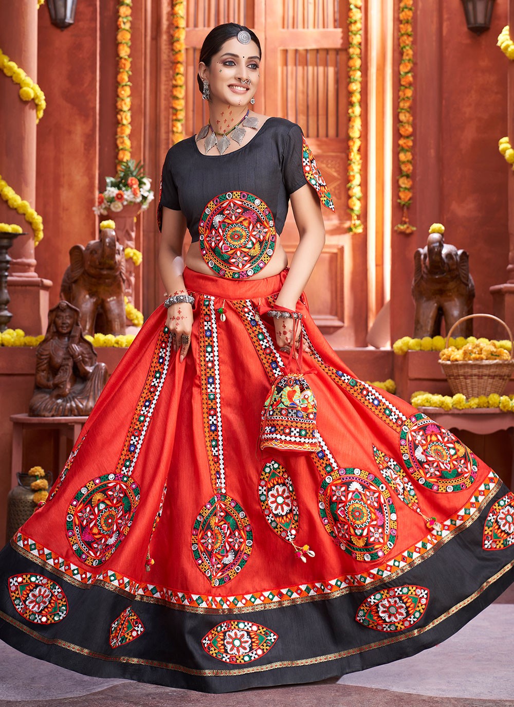 Buttis Art Silk A - Line Lehenga - L0571