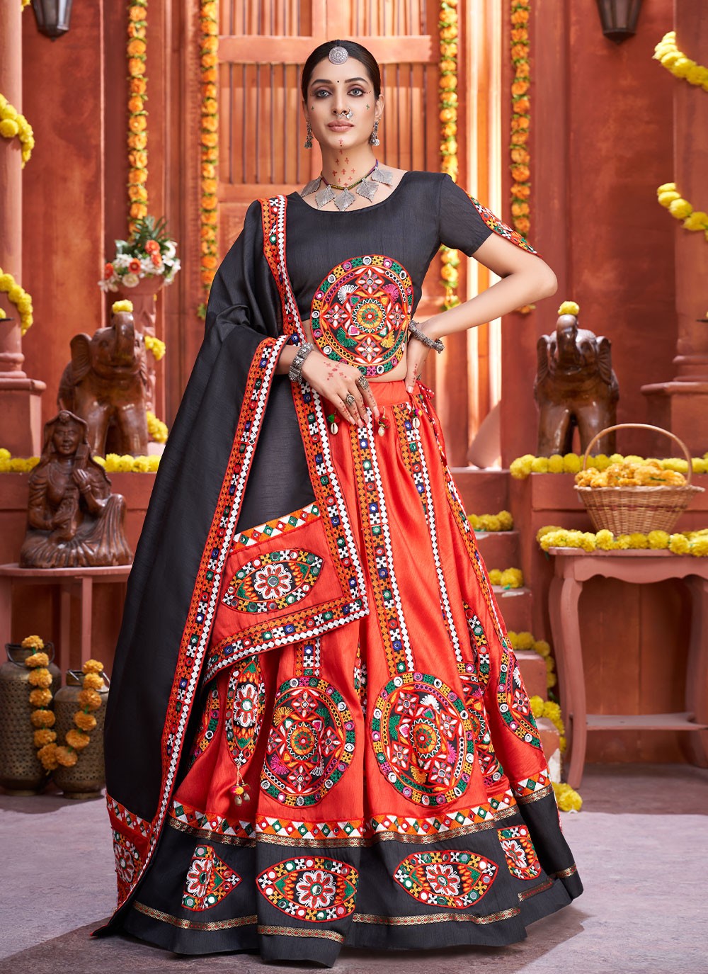 Buttis Art Silk A - Line Lehenga - L0571