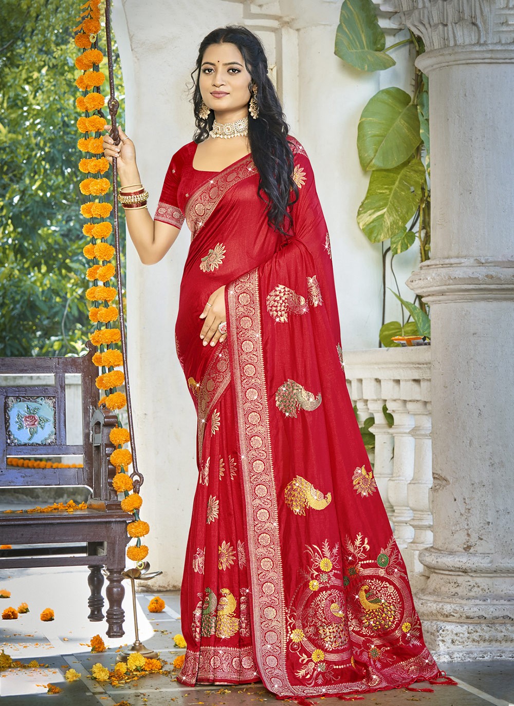 Printed Silk Saree - S12270