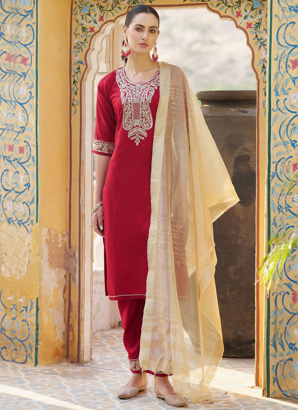 Rayon, Viscose Salwar Suit - T2791