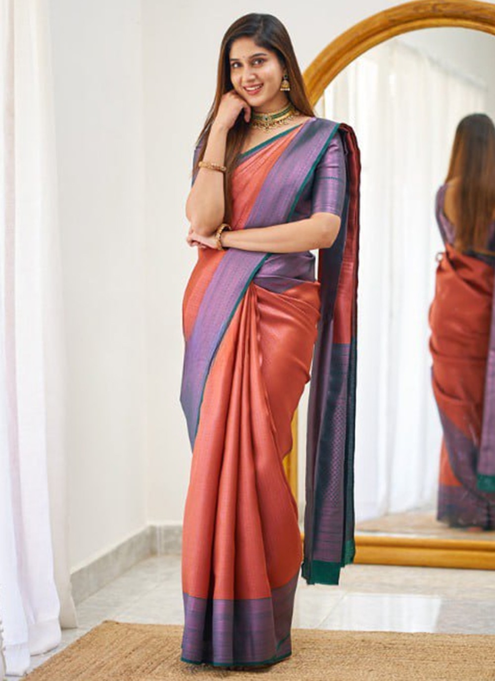 Trendy Woven Banarasi Silk Saree - S5140