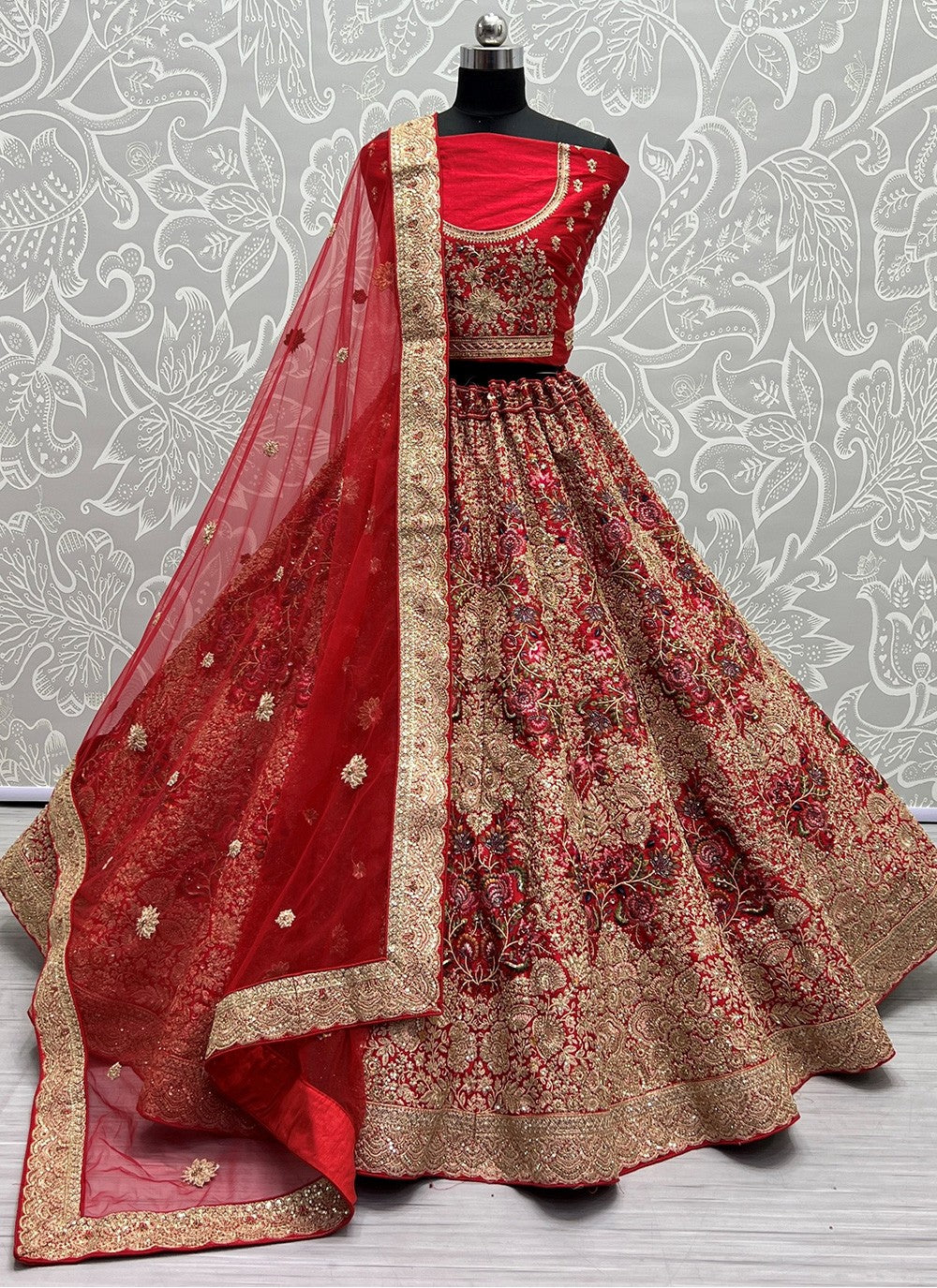 Diamond Net A - Line Lehenga - L0977