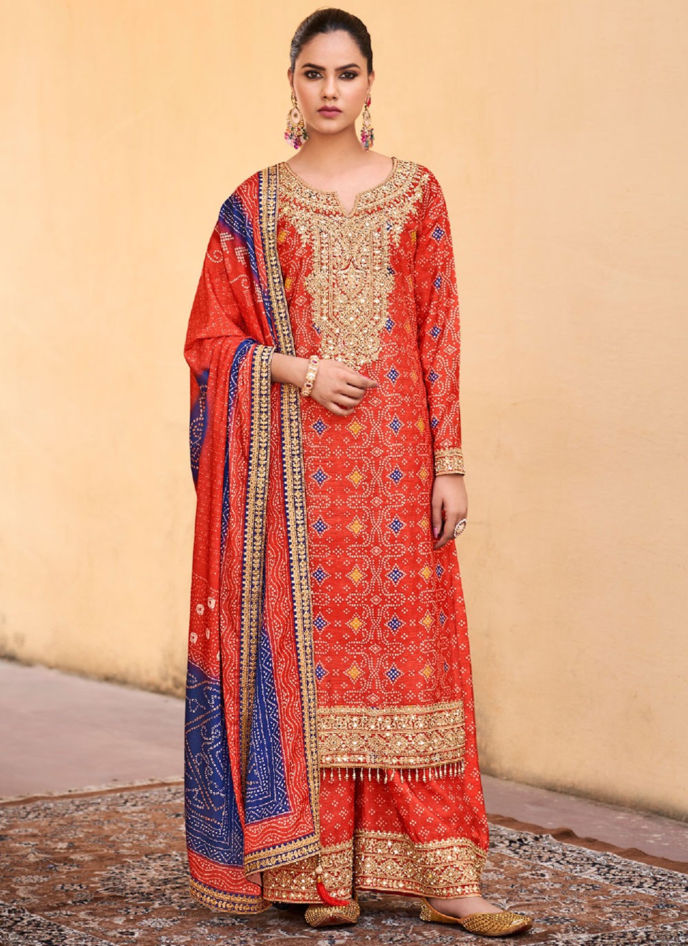 Crush, Tissue Salwar Suit - T3796