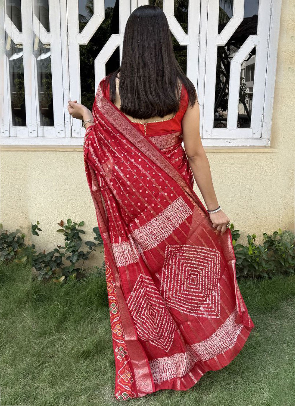 Printed, Weaving Zari Cotton Silk Saree - S12010