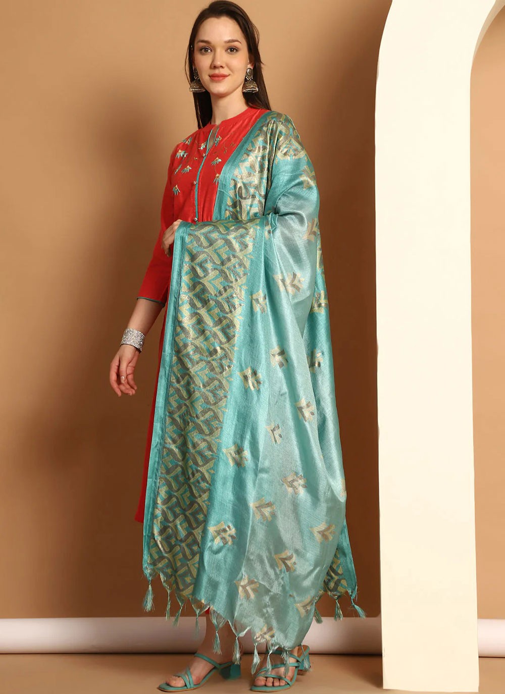 Blended Cotton Salwar Suit - T3972