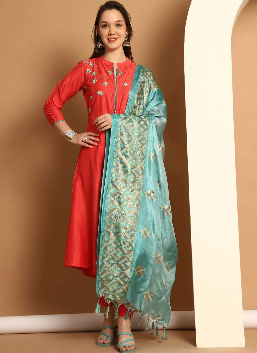 Blended Cotton Salwar Suit - T3972