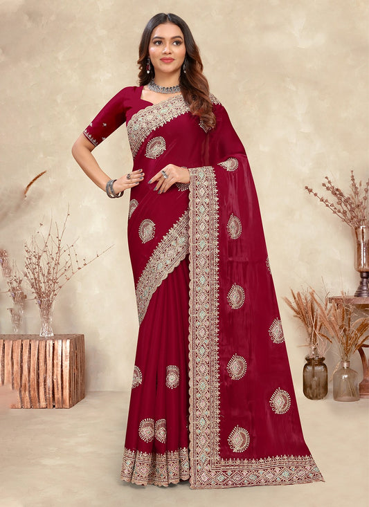 Trendy Cord Crepe Silk Saree - S5288