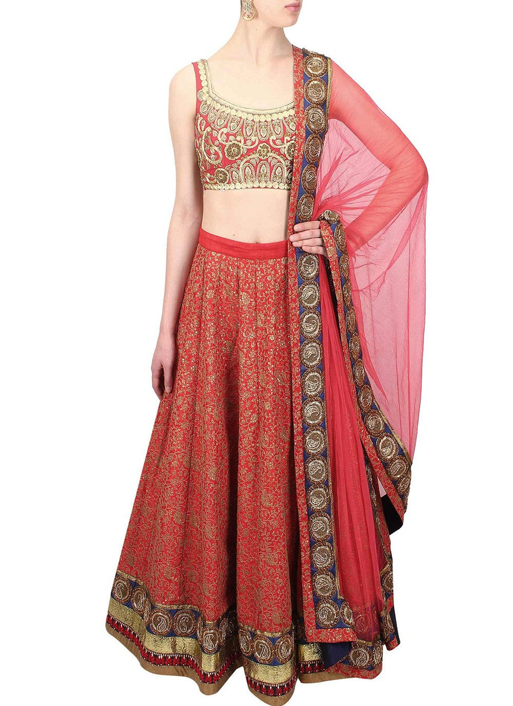 Sequins Art Silk A - Line Lehenga - L0504