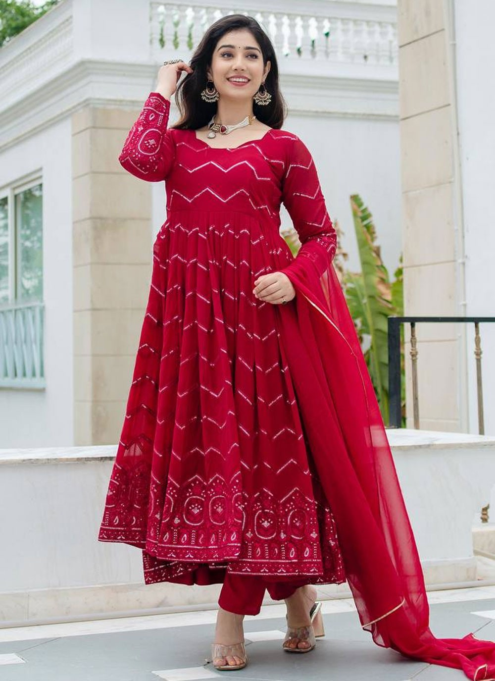 Muslin Salwar Suit - T3400