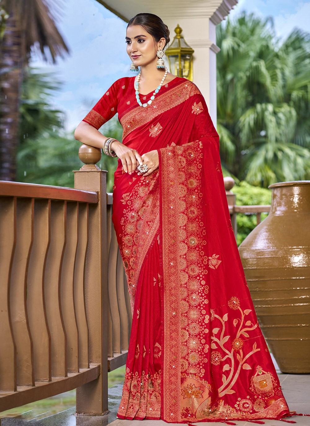 Trendy Zari Silk Saree - S9926