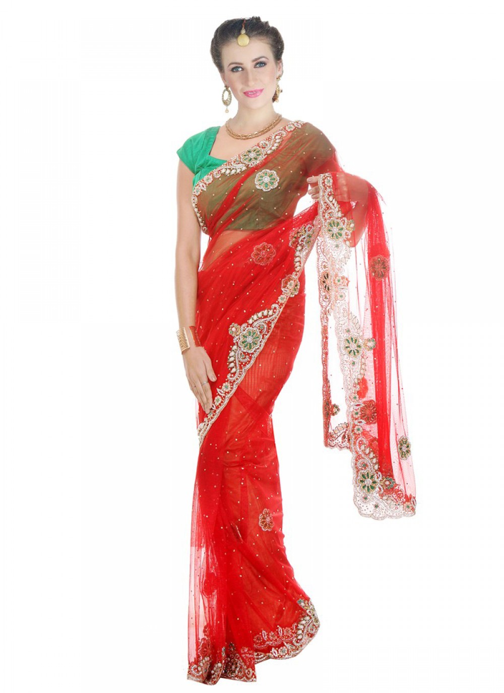 Classic Cutdana Net Saree - S1746