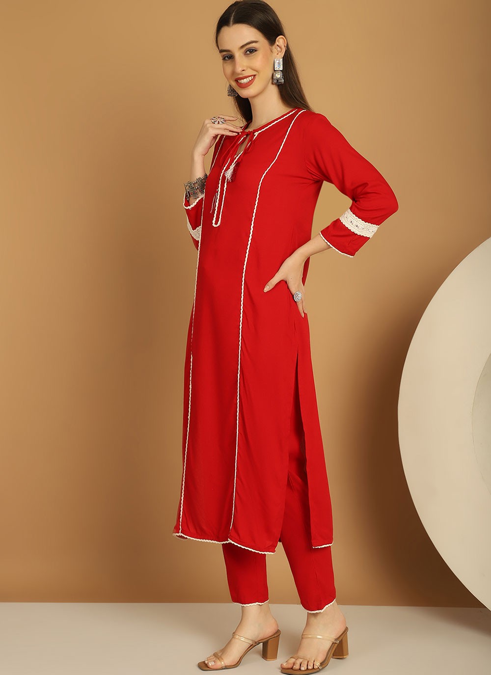 Chanderi Salwar Suit - T1781