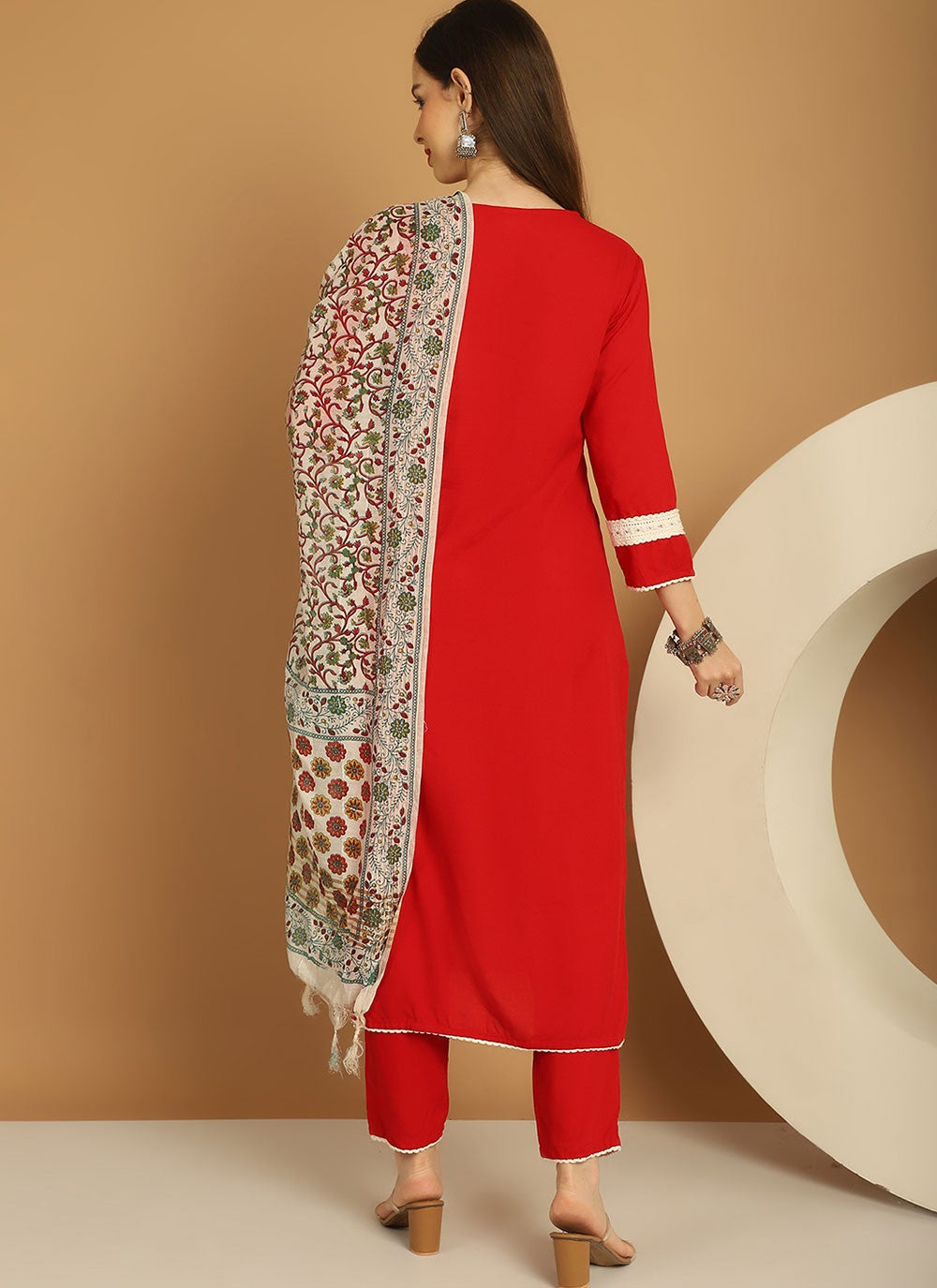 Chanderi Salwar Suit - T1781