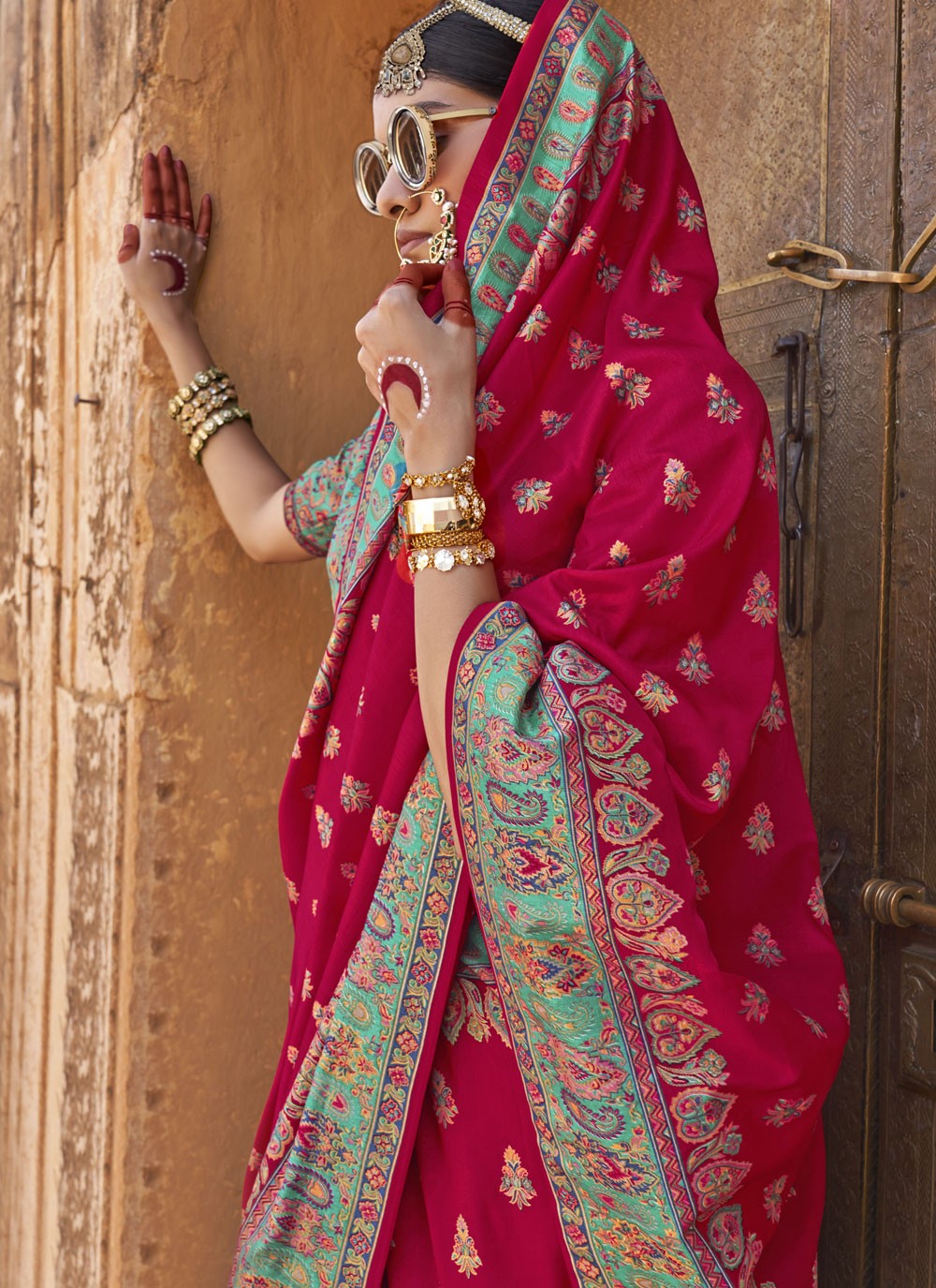 Classic Printed Silk Saree - S9610