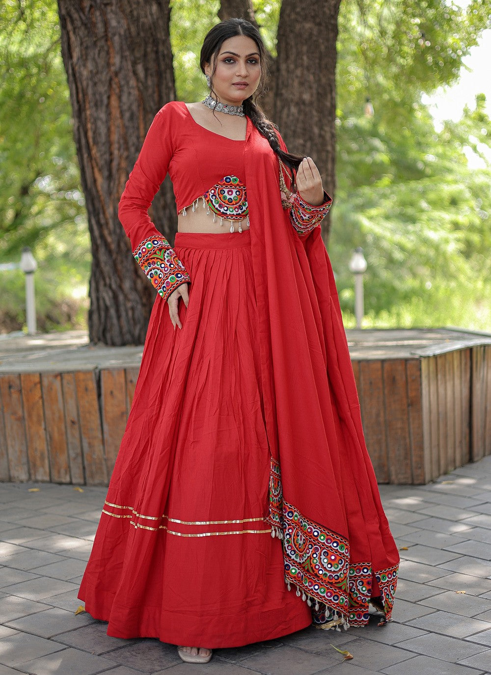 Gota Patti Rayon Readymade Lehenga Choli - L1164